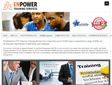 Tablet Screenshot of enpower.co.za